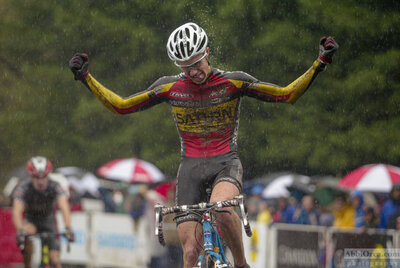 Jesse Anthony (Saturn Development Cycling Team). Jr 17-18 WInner. 2002 Cyclocross National Championships. Napa, California — AbbiOrca cycling race photography