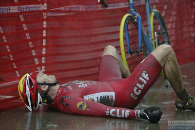 Norm Kreiss finishes National Championship in Napa, CA. Cyclocross, 2002 — AbbiOrca cycling race photography