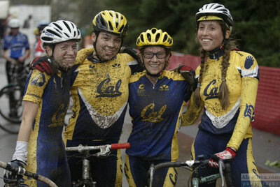 Go Bears! Cal cyclocross team. 2002 — AbbiOrca cycling race photography