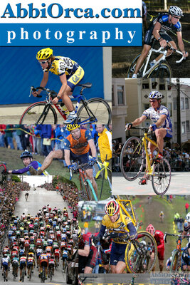 AbbiOrca Advertisement Poster we used at races — AbbiOrca cycling photography archive