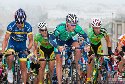 Chris Horner (middle), Ben Jacques-Maynes (behind). 2004 T-Mobile International — AbbiOrca cycling race photography