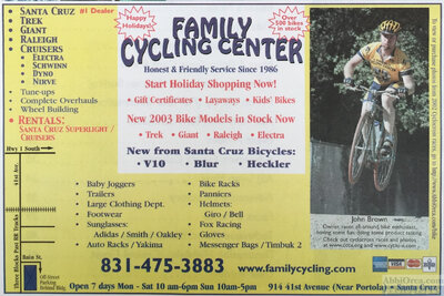 Family Cycling Center ad — AbbiOrca published cycling photography