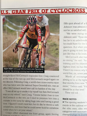 VeloNews Mark McCormack article — AbbiOrca published cycling photography
